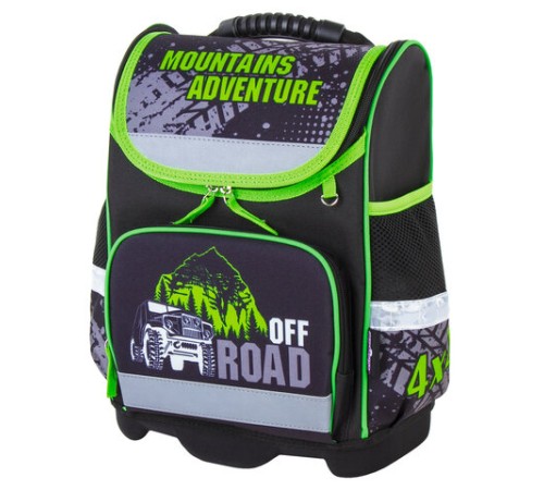 Ранец ЮНЛАНДИЯ WISE, 1 отделение, 3 кармана, устойчивое дно, 