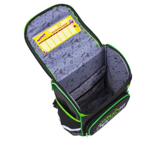 Ранец ЮНЛАНДИЯ WISE, 1 отделение, 3 кармана, устойчивое дно, 