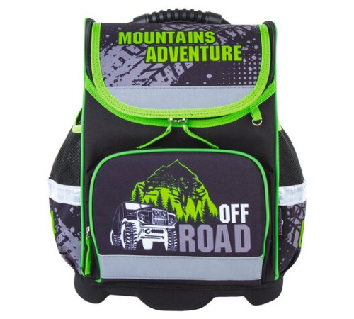 Ранец ЮНЛАНДИЯ WISE, 1 отделение, 3 кармана, устойчивое дно, 