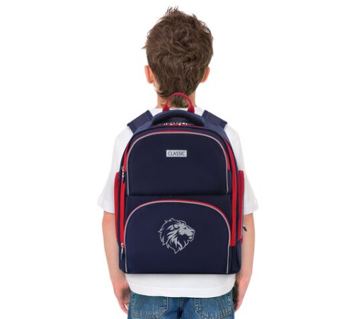 Рюкзак BRAUBERG CLASSIC, легкий каркас, премиум материал, 