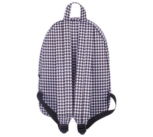 Рюкзак BRAUBERG SYDNEY универсальный, карман с пуговицей, бело-синий, узор клетка, 38х27х12 см, 228840