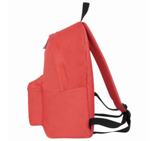 Рюкзак BRAUBERG СИТИ-ФОРМАТ один тон, универсальный, коралловый, 41х32х14 см, 228844