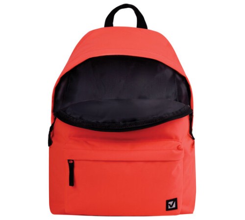 Рюкзак BRAUBERG СИТИ-ФОРМАТ один тон, универсальный, коралловый, 41х32х14 см, 228844