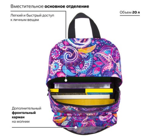 Рюкзак BRAUBERG СИТИ-ФОРМАТ универсальный, 