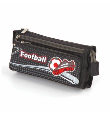 Пенал ЮНЛАНДИЯ для мальчиков, 3 отделения, мягкий, 