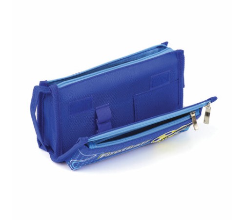 Пенал ЮНЛАНДИЯ для мальчиков, 3 отделения, мягкий, 