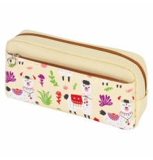 Пенал мягкий ЮНЛАНДИЯ, 2 отделения, полиэстер, 