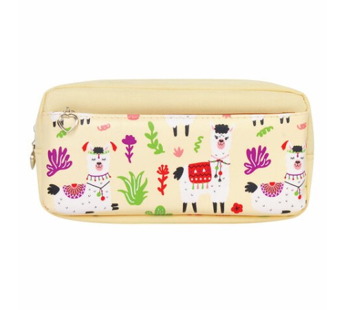 Пенал мягкий ЮНЛАНДИЯ, 2 отделения, полиэстер, 