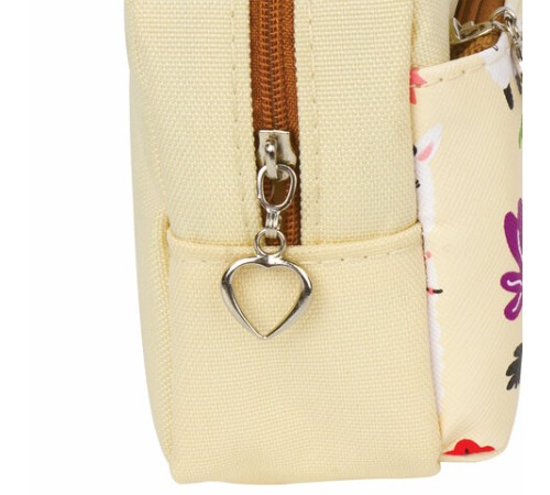 Пенал мягкий ЮНЛАНДИЯ, 2 отделения, полиэстер, 