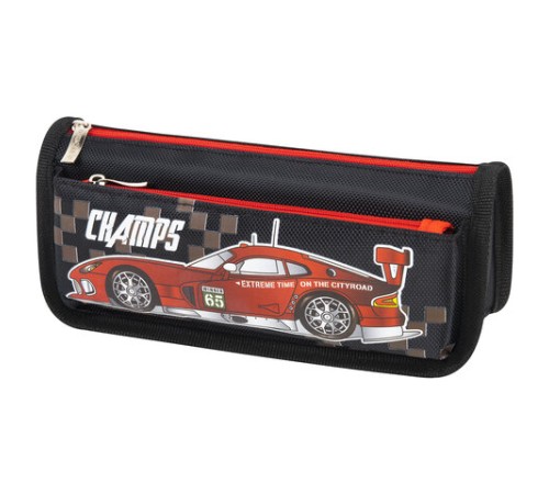 Пенал мягкий ЮНЛАНДИЯ, 2 отделения, полиэстер, 