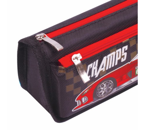 Пенал мягкий ЮНЛАНДИЯ, 2 отделения, полиэстер, 