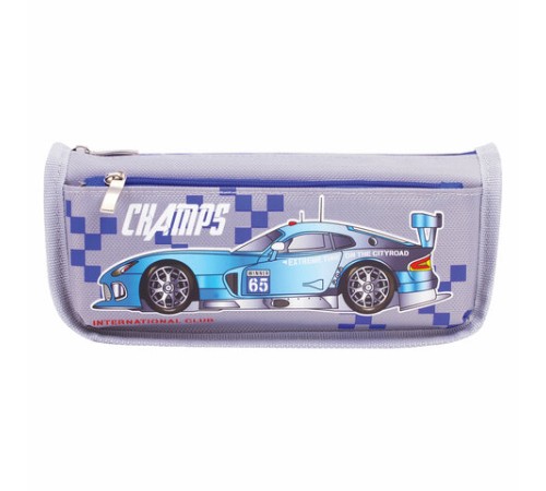 Пенал мягкий ЮНЛАНДИЯ, 2 отделения, полиэстер, 