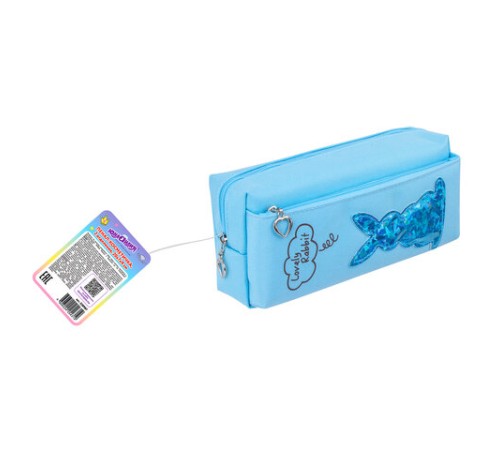 Пенал мягкий ЮНЛАНДИЯ, 2 отделения, полиэстер, 