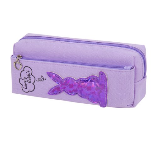 Пенал мягкий ЮНЛАНДИЯ, 2 отделения, полиэстер, 