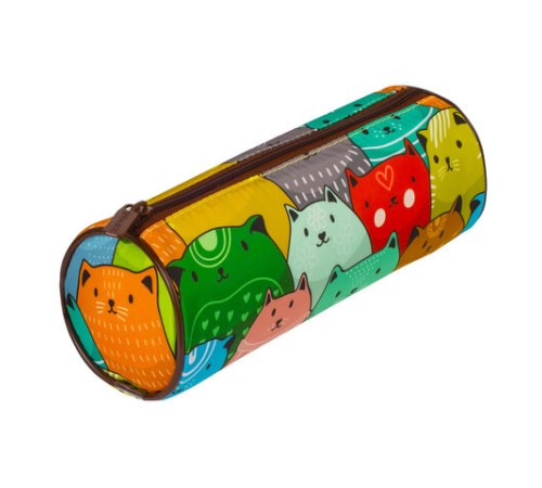 Пенал-тубус BRAUBERG, с эффектом Soft Touch, мягкий, 