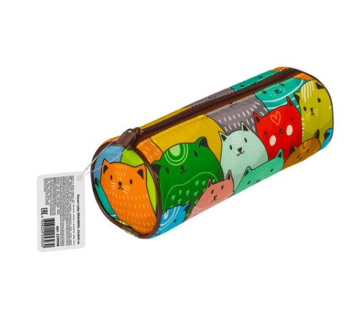 Пенал-тубус BRAUBERG, с эффектом Soft Touch, мягкий, 