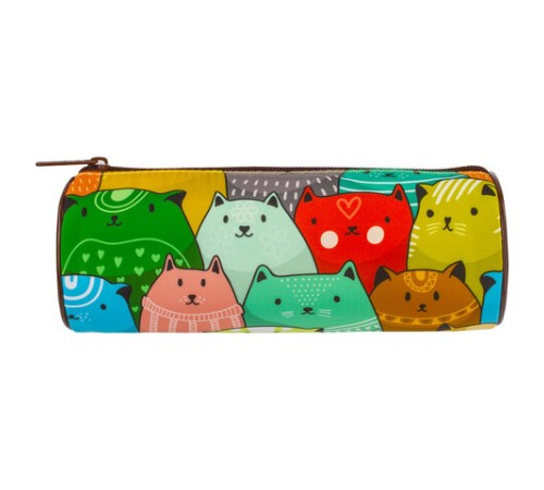 Пенал-тубус BRAUBERG, с эффектом Soft Touch, мягкий, 