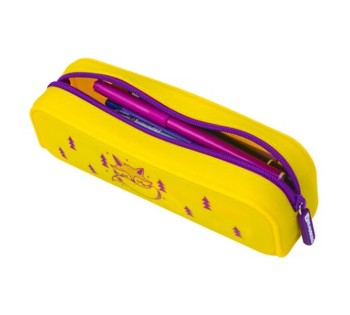 Пенал-косметичка BRAUBERG, силикон, 