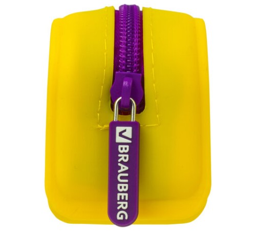 Пенал-косметичка BRAUBERG, силикон, 