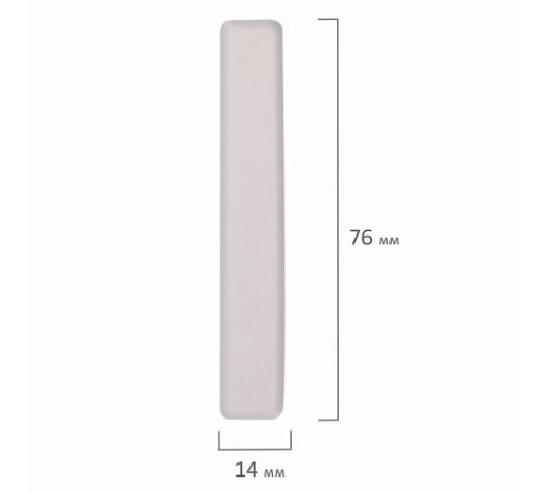 Мел белый квадратный 100 штук, ЮНЛАНДИЯ (Алгем), картонная упаковка, 229070