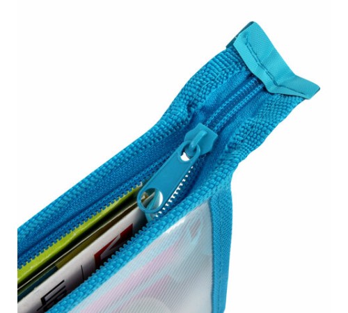 Папка для труда BRAUBERG А4, 2 отделения, пластик, молния сверху, органайзер, 