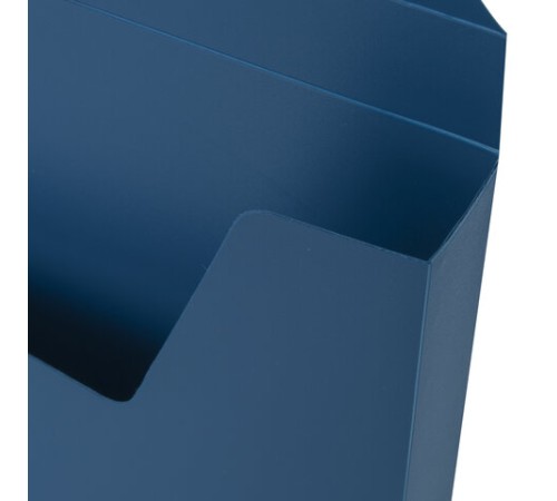 Портфель пластиковый STAFF А4 (320х225х36 мм), без отделений, синий, 229240