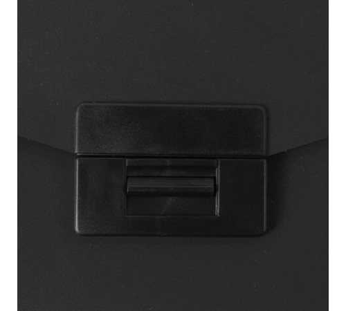 Портфель пластиковый STAFF А4 (320х225х36 мм), без отделений, черный, 229241