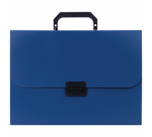 Портфель пластиковый STAFF А4 (330х235х36 мм), 7 отделений, индексные ярлыки, синий, 229242