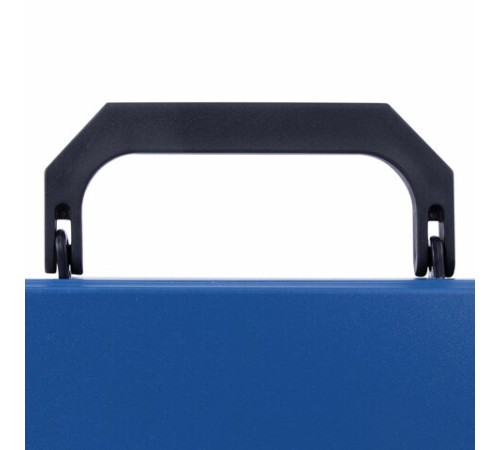 Портфель пластиковый STAFF А4 (330х235х36 мм), 7 отделений, индексные ярлыки, синий, 229242