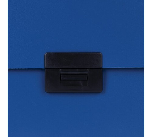 Портфель пластиковый STAFF А4 (330х235х36 мм), 7 отделений, индексные ярлыки, синий, 229242