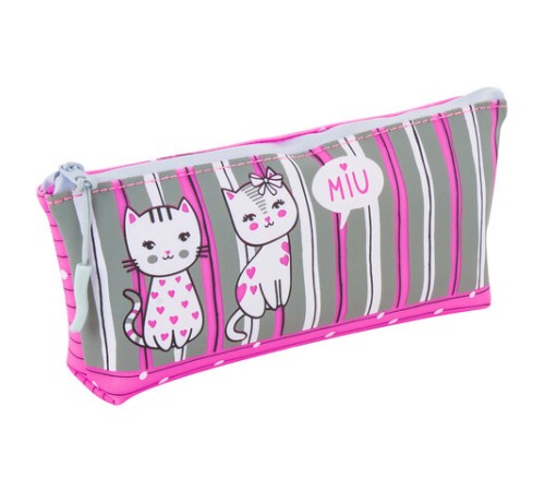 Пенал-косметичка BRAUBERG треугольный, мягкий, 