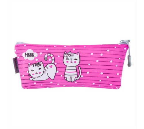 Пенал-косметичка BRAUBERG треугольный, мягкий, 