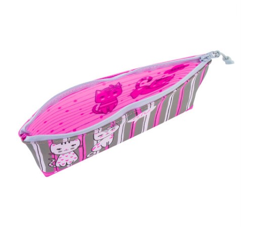 Пенал-косметичка BRAUBERG треугольный, мягкий, 