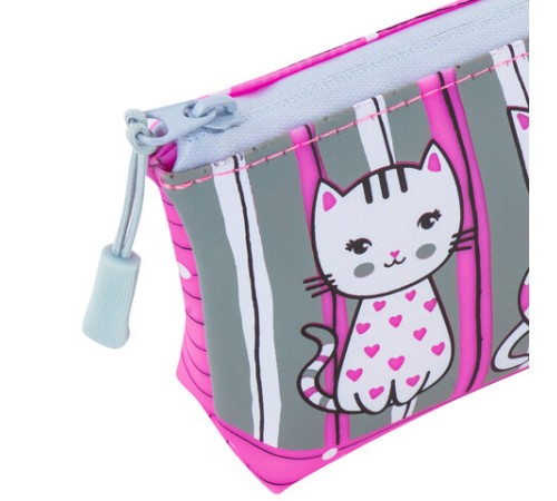 Пенал-косметичка BRAUBERG треугольный, мягкий, 