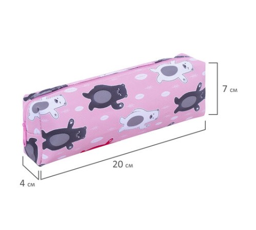 Пенал-косметичка ПИФАГОР, мягкий, 