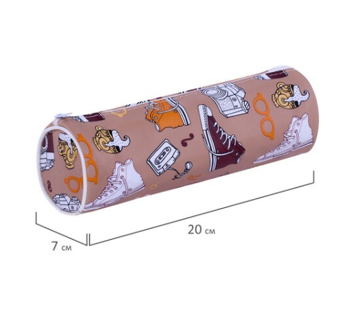 Пенал-тубус ПИФАГОР, мягкий, 