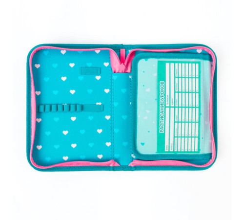 Пенал BRAUBERG, 1 отделение, 1 откидная планка, ткань, 20х14 см, 