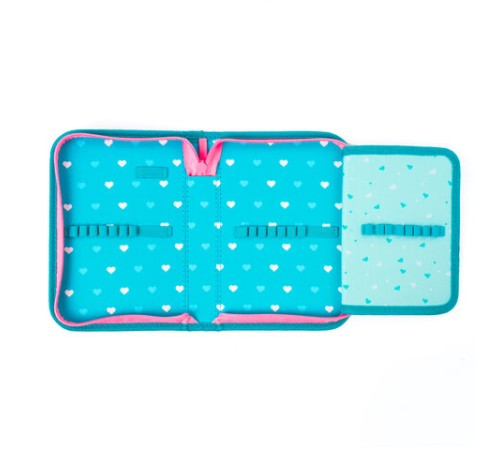 Пенал BRAUBERG, 1 отделение, 1 откидная планка, ткань, 20х14 см, 