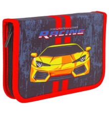 Пенал BRAUBERG с наполнением, 1 отделение, 1 откидная планка, 24 предмета, 21х14 см, 