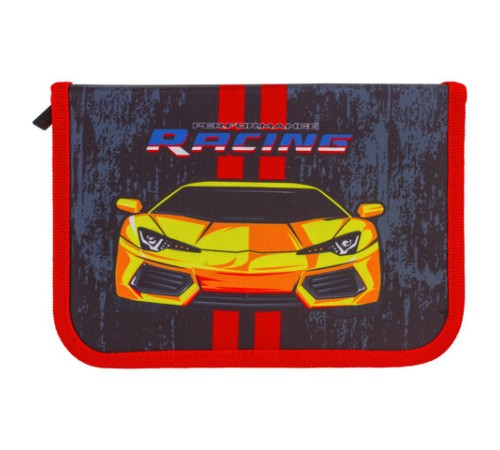 Пенал BRAUBERG с наполнением, 1 отделение, 1 откидная планка, 24 предмета, 21х14 см, 