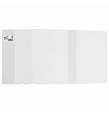 Обложка ПВХ со штрихкодом для учебников МАЛОГО ФОРМАТА, С ЗАКЛАДКОЙ, ПЛОТНАЯ, 110 мкм, 233х450 мм, универс., прозрачная, ЮНЛАНДИЯ, 229319