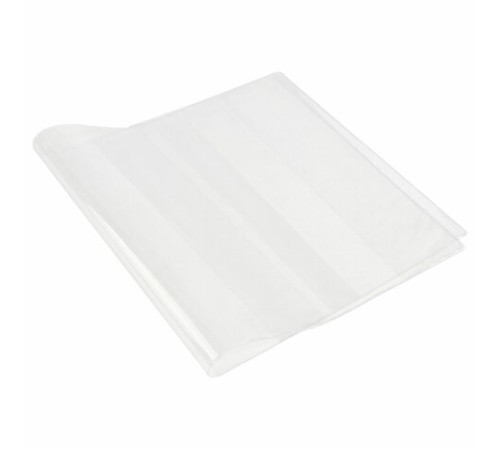 Обложка ПВХ со штрихкодом для учебников МАЛОГО ФОРМАТА, С ЗАКЛАДКОЙ, ПЛОТНАЯ, 110 мкм, 233х450 мм, универс., прозрачная, ЮНЛАНДИЯ, 229319