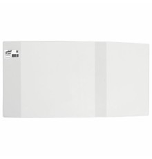 Обложка ПВХ со штрихкодом для дневников и учебников младших классов МАЛОГО ФОРМАТА, ПЛОТНАЯ, 120мкм, 225х455мм, прозрачная, ЮНЛАНДИЯ, 229321