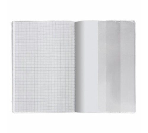 Обложка ПВХ для учебников и тетрадей А4, контурных карт, атласов БОЛЬШОГО ФОРМАТА, ПЛОТНАЯ, 100 мкм, 295х560 мм, прозрачная, ПИФАГОР, 229336