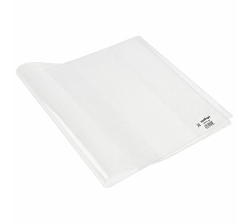 Обложка ПП со штрихкодом для дневников, учебников, прописей МАЛОГО ФОРМАТА, ПЛОТНАЯ, 100 мкм, 220х460 мм, прозрачная, ЮНЛАНДИЯ, 229347