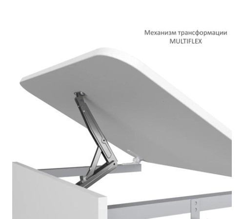 Стол-парта 1-местный, регулируемый угол, СУТ.54-01, 600х500х520-640 мм, рост 2-4, серый каркас, ЛДСП клён
