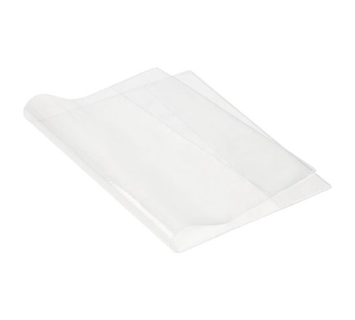 Обложки ПЭ для тетрадей и дневников, КОМПЛЕКТ 10 шт., ПЛОТНЫЕ, 90 мкм, 210х350 мм, прозрачные, ПИФАГОР, 229387