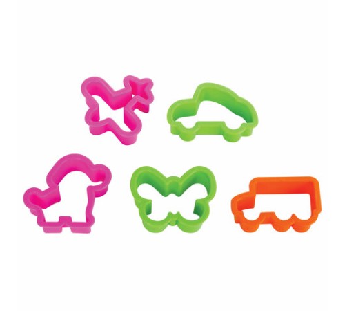 Формочки для лепки 10 штук и скалка ЮНЛАНДИЯ, европодвес, 229621