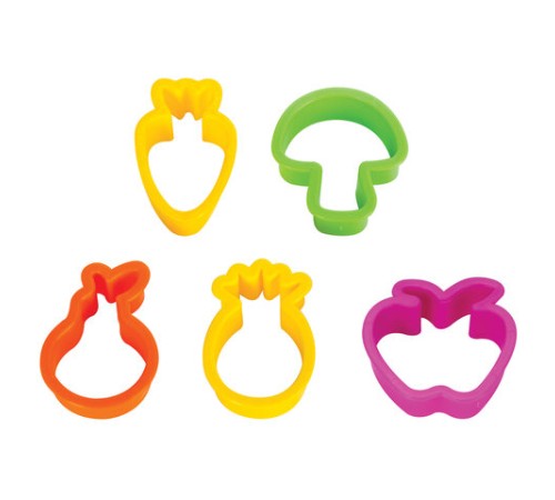 Формочки для лепки 10 штук и скалка ЮНЛАНДИЯ, европодвес, 229621