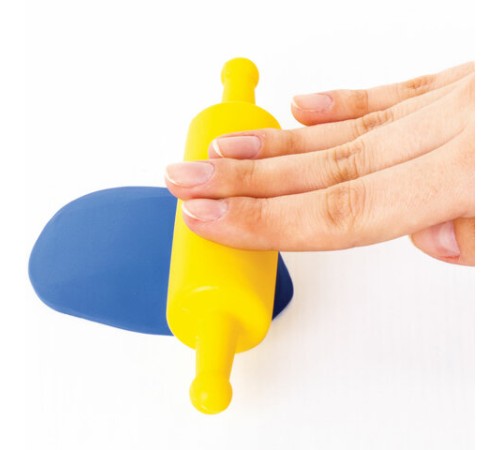 Формочки для лепки 10 штук и скалка ЮНЛАНДИЯ, европодвес, 229621